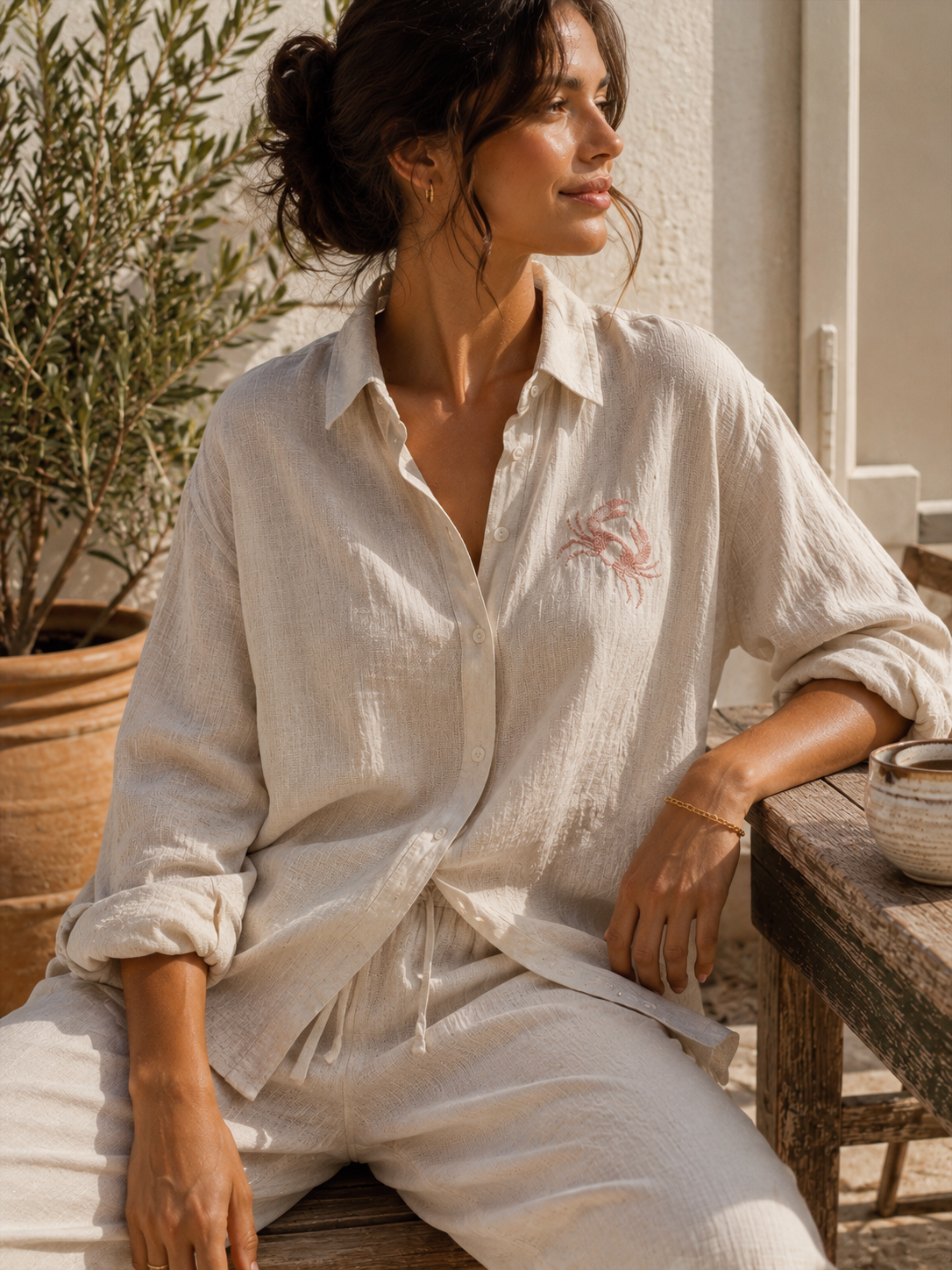 Crab Linen Shirt