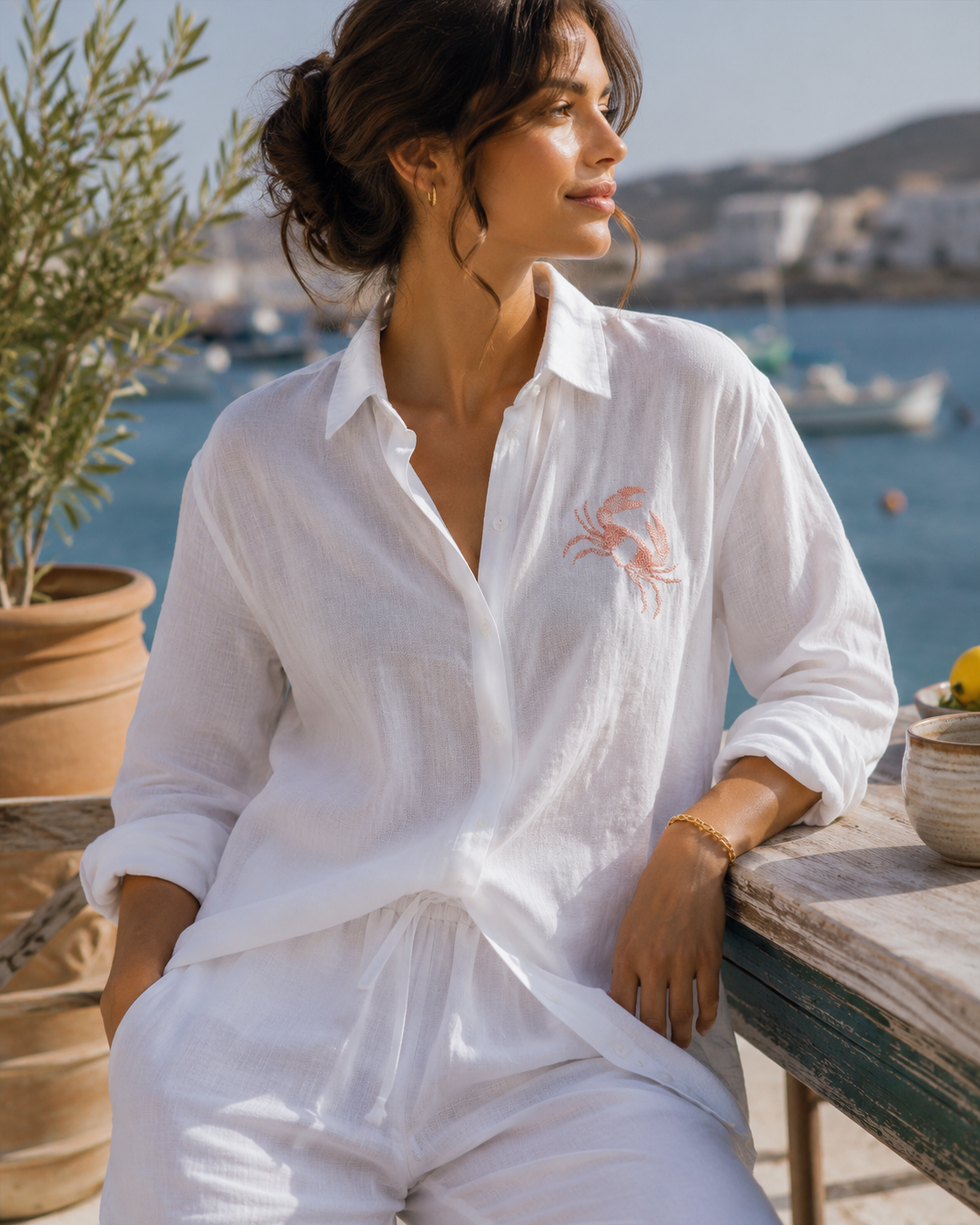 Crab Linen Shirt